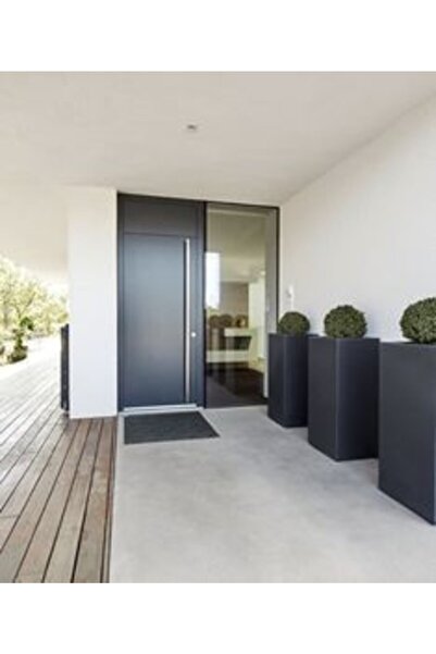 SAKSI ADASI Dikdörtgen Fiber Saksı 40x40x70 Antrasit