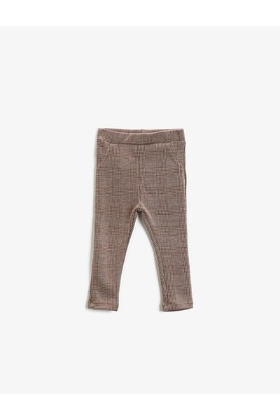 Koton Karierte Strumpfhose mit elastischem Bund