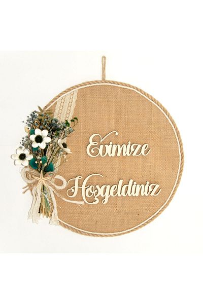 Lora Davet Στολίδι Πόρτας Τεχνητό και Ξηρό Λουλούδι - Φυσικό 54211