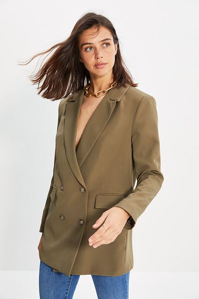 Trendyol Collection Blazer - Dunkelblau - Regular Fit