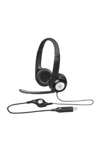 logitech سماعة رأس لوجيتك H390 USB مع ميكروفون. رقم الموديل: 981-000406