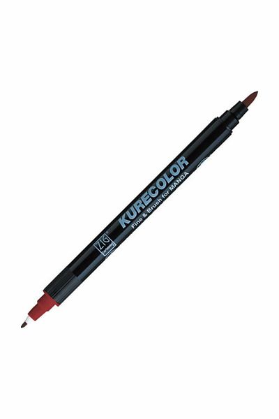 Zig Zıg Kurecolor Cartoonist Fine & Brush Marker Cnkc2200 Double Ended Manga and Graphic Marker No:268 Deep