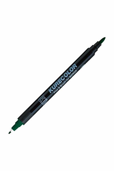 Zig Zıg Kurecolor Cartoonist Fine & Brush Marker Cnkc2200 Double Ended Manga and Graphic Marker No:539 Marin