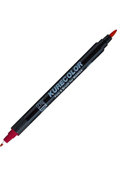Zig Zıg Kurecolor Cartoonist Fine & Brush Marker Cnkc2200 Double Ended Manga and Graphic Marker No:264 Geran