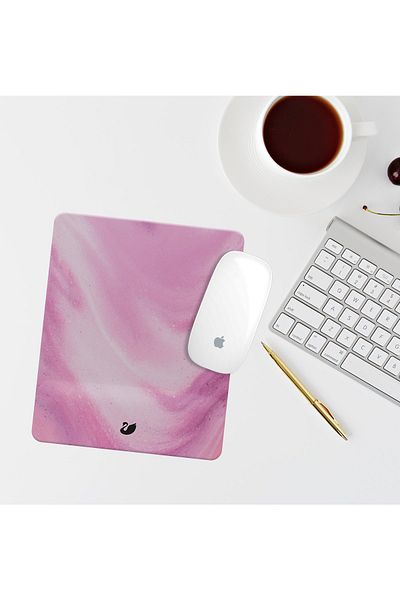 Özer Store Pink Wrist Supported Rectangular Mouse Pad Mouse Mat
