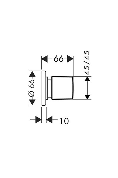 Hansgrohe Metris On/Off Valve E - For Built-in Installation31677000
