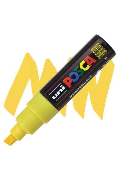 Uni Posca Marker Pc-8k 8.0mm Straw Yellow