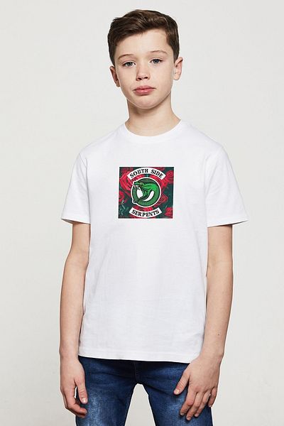 QIVI Tricou alb pentru copii