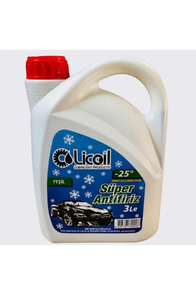 LİCOİL Antifriz Mavi Antifriz 3kg (-25 Derece)kullanıma Hazır