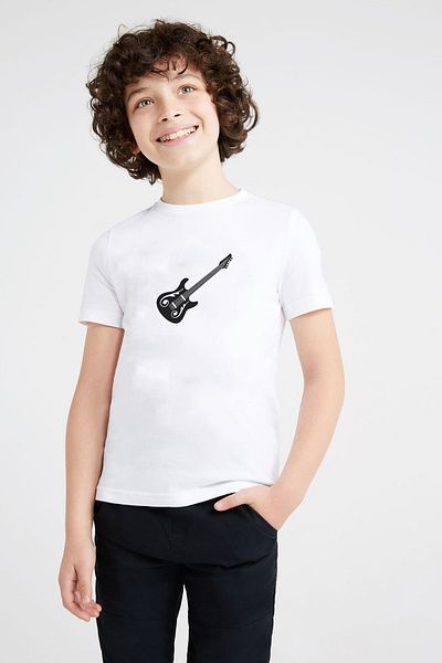 QIVI Tricou alb pentru copii
