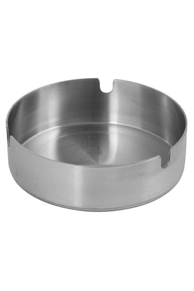 ÖzSa Home Elit Large Size Stainless Steel Ash Tray Chrome Ashtray 10 Cm