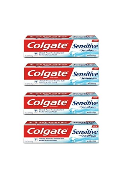Colgate Sensitive Sensifoam Beyazlatıcı Diş Macunu 75 ml X4