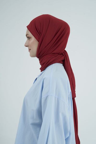 Gülsoy شال نسائي حجاب قطن ممشط كرزي - 22