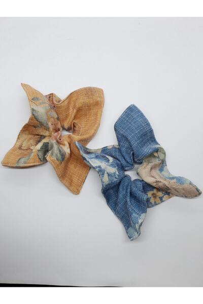 Melkady Aksesuar Set de 2 elastice pentru păr model pătrat