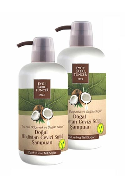 Eyüp Sabri Tuncer EYÜP SABRI - Natural Coconut Milk Shampoo 600 ml x 2 Pieces