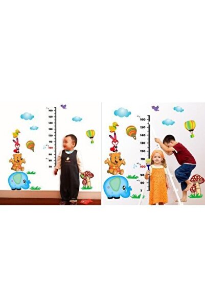 cosy home gift ملصق حائط لغرفة الأطفال، مقياس الارتفاع، الفيل، الدب، الأرنب، ...