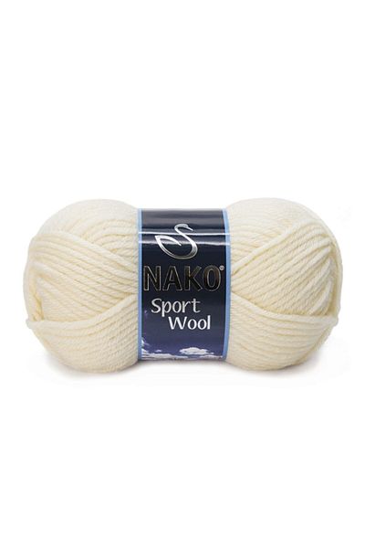 NAKO ( 5 Pieces ) Sport Wool 4109 Cream Hand Knitted Threads Vest Cardigan Thread Scarf Sweater Thread