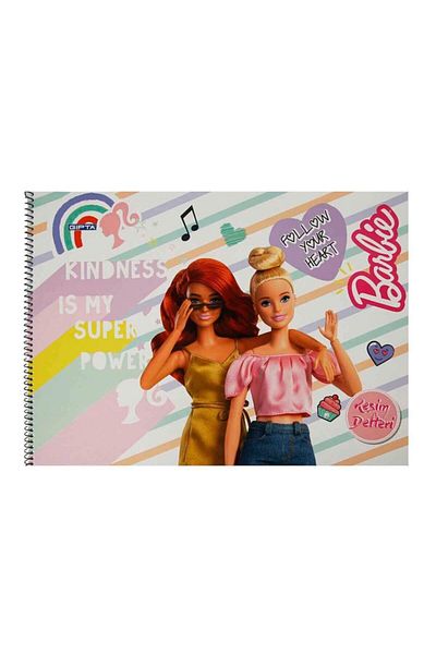 Gıpta Caiet de pictură Barbie 17 x 24 cm 15 coli Bunătatea este puterea mea superioară