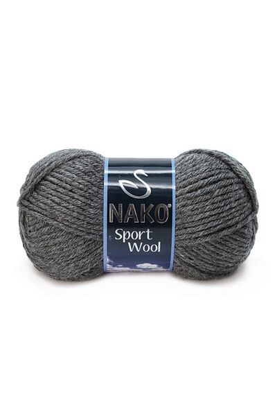 NAKO ( 5 Pieces ) Sport Wool 193 Gray Hand Knitted Threads Vest Cardigan Thread Scarf Sweater Thread