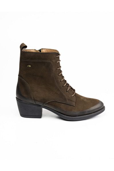 Daloğlu Brown Genuine Nubuck Women's Leather Boots - 92159