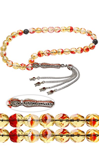 Tesbih Atölyesi Сертифікований Telkari Püskül Червоний Натуральний Кварцовий ...