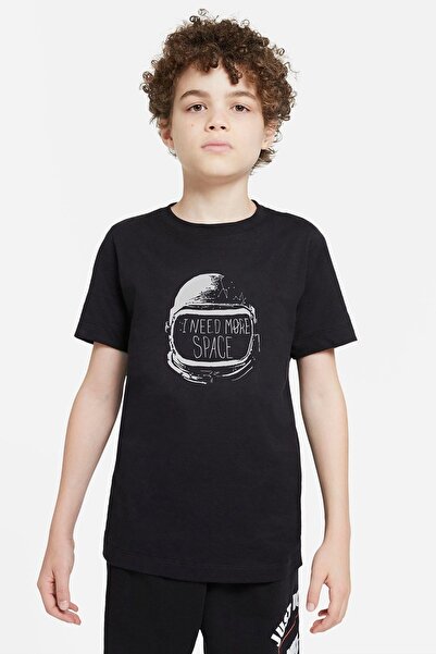 QIVI Dečački crni astronaut, treba mi više prostora Štampano T-shirt
