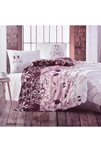 Kristal Çift Kişilik Ranforce Uyku Seti Aşiyan Kahve