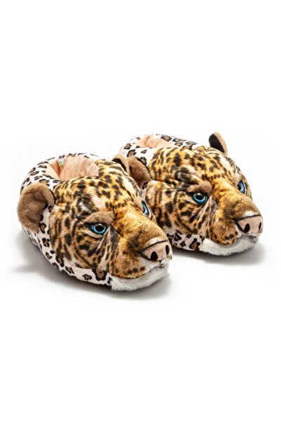 Twigy Leopar Desenli Erkek Hayvanlı Ev Içi Bot - Kaplanlı Panduf.