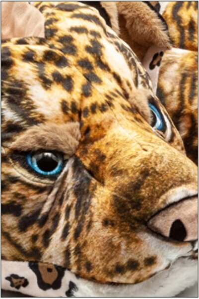 Twigy Leopar Desenli Erkek Hayvanlı Ev Içi Bot - Kaplanlı Panduf.