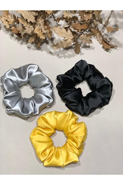 KİKİYS Set cu catarame din satin din 3 piese pentru femei