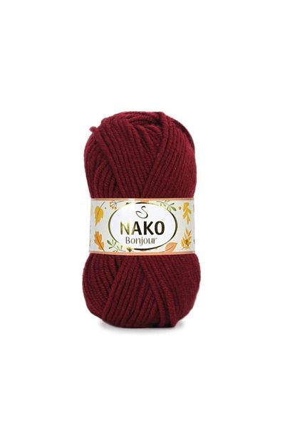 NAKO Bonjour 2581 Cherry Hand Knitting Threads Vest Cardigan Floss Scarf Sweater Thread