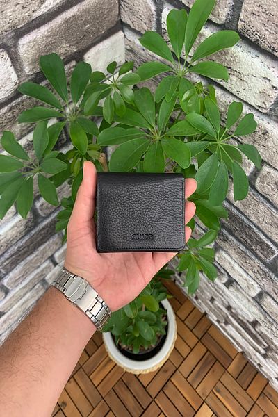 GUARD Black-red Leather Men's Wallet