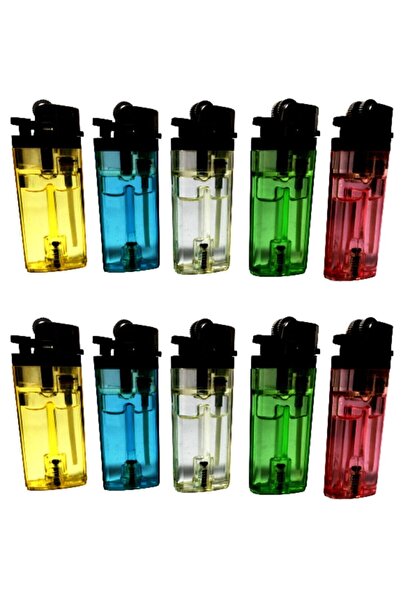 ÇınarTicaret Yeniden Doldurulabilir Taşlı Çakmak 10 Adet