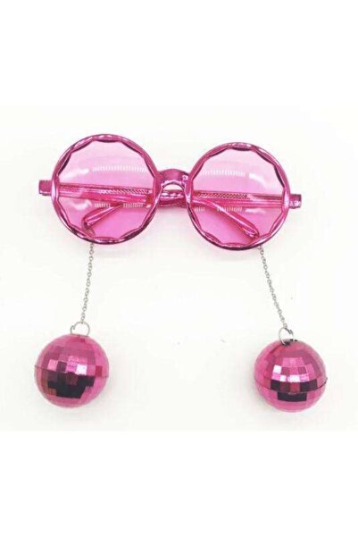 Parti Dünyası Disco Topları Pembe Renkli Parti Gözlüğü