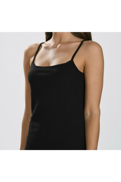 Shopiolog Γυναικείο εσώρουχο με λουράκι από οργανικό βαμβάκι από ελαστάν μαύρ...