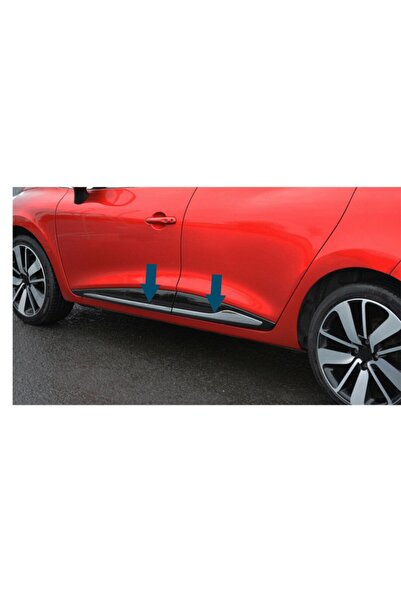 Kml34tuning55 Renault Clio 4 Krom Yan Kapı Çıtası 4 Parça 2012-2018 Paslanmaz...
