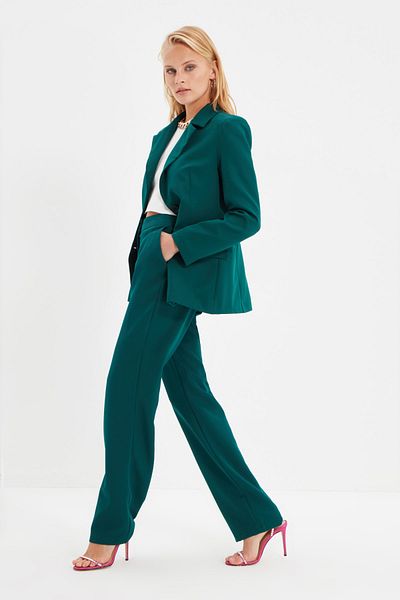 Trendyol Collection Hose - Grün - Straight
