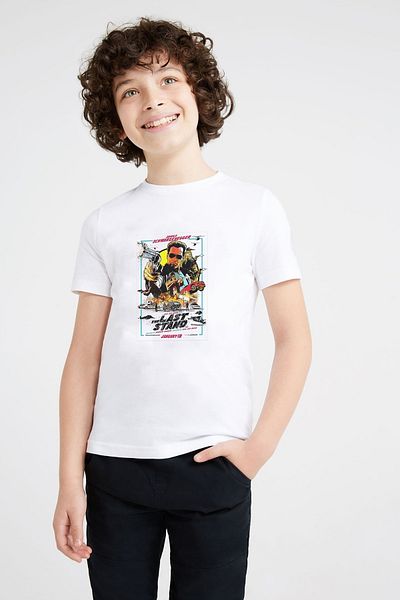 QIVI Tricou alb pentru copii