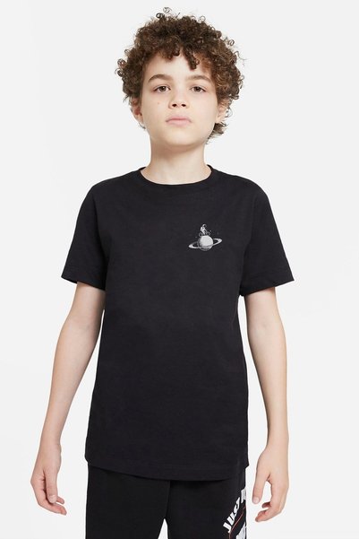 QIVI Unisex dečija crna majica