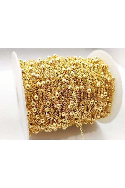 yiğit aksesuar Bracelet Necklace Anklet Chain 10 Meters Lacquer Coating No Darkening