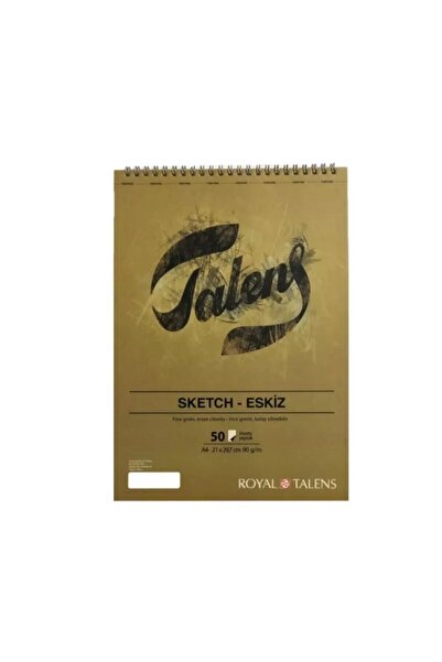 Talens كراسة رسم 90 جرام مقاس A4 50 Yp حلزوني علوي