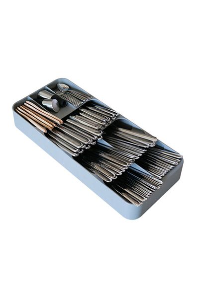 OMAK 9 Compartment Drawer Spoon Holder + Countertop Spoon Holder Drawer Cutlery