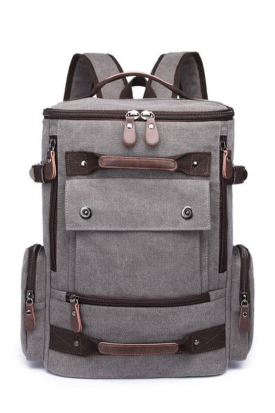 CACTİVE Ctv1258-0001 Γκρι Unisex αδιάβροχο σακίδιο πλάτης από καμβά