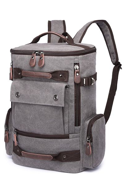 CACTİVE Ctv1258-0001 Γκρι Unisex αδιάβροχο σακίδιο πλάτης από καμβά