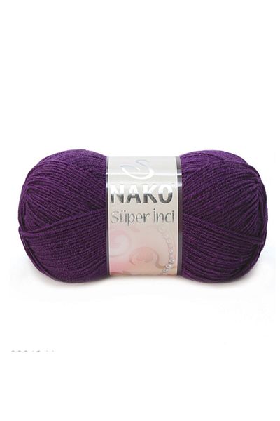 NAKO (5 τεμάχια) Super Pearl 3260 Μωβ Πλεκτό Χειροποίητο Σχοινί Γιλέκο Ζακέτα Πλεκτό Νήμα Βρεφικό Σχοινί