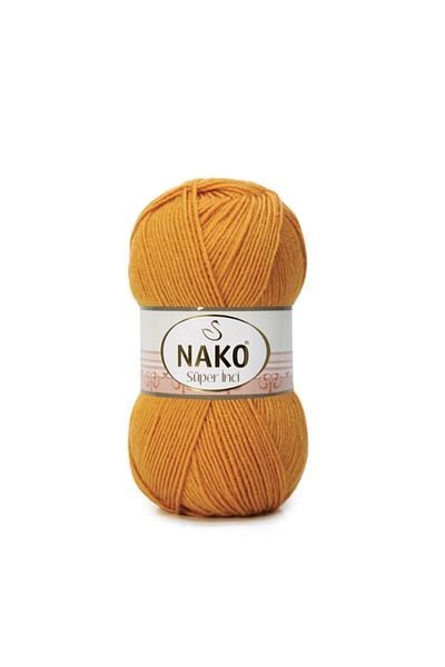 NAKO 5 τεμάχια ) Super Pearl 10129 Μουσταρδί Πλεκτό Σχοινί Γιλέκο Ζακέτα Πλεκτό Πλεκτό Νήματα Bebe