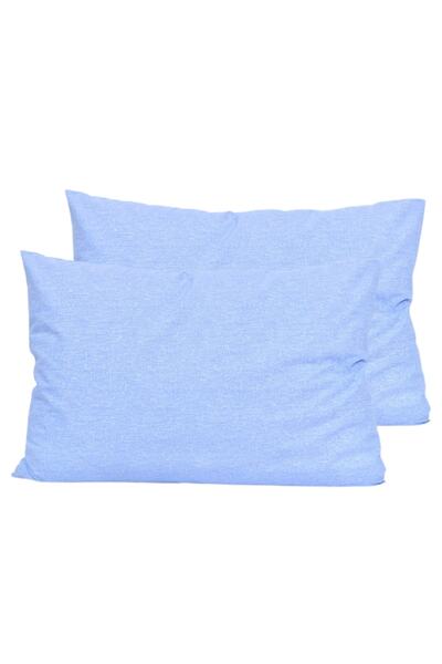 CARWEN TEKSTİL Ranforce Blue Double Cotton Sheet Set - Elastic, 160x200