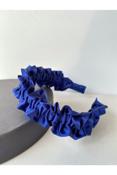 CSR AKSESUAR Coroană din satin albastru bleumarin