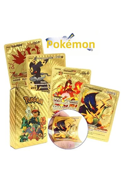 FG KONNİCHİWA 52 قطعة من بطاقات البوكيمون - بلاستيك عالي الجودة، ورق ذهبي، لل...