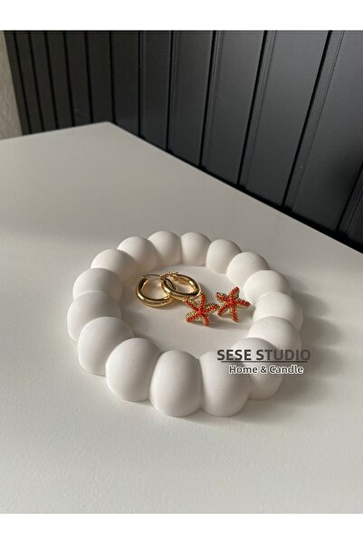 Bernami Bubble Decorative Plate, Jewelry Plate, Candle Holder, Coaster